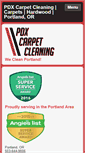 Mobile Screenshot of pdxcarpetcleaning.com