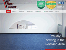 Tablet Screenshot of pdxcarpetcleaning.com